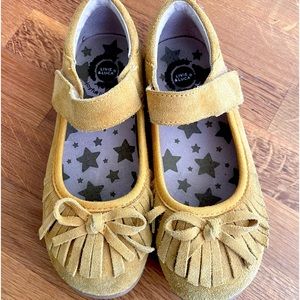 Livie and Luca Mustard Suede Mary Janes Size 12
